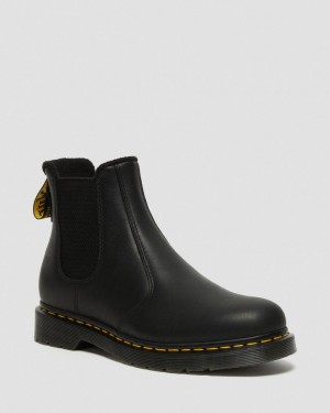 Botas Chelsea Dr Martens 2976 Warmwair Leather Mujer Negras | 58581490