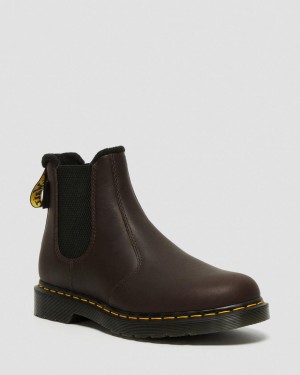Botas Chelsea Dr Martens 2976 Warmwair Leather Mujer Marrones | 66330255