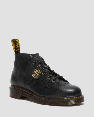 Botas De Mono Dr Martens Church Buckingham Leather Hombre Negras | 12740115