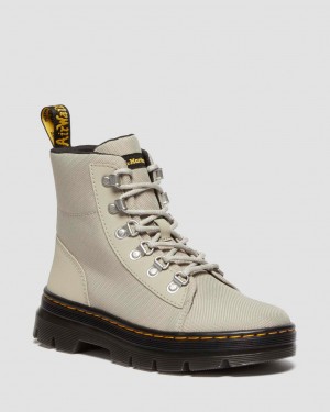Botas Dr Martens Combs Poly Casual Mujer Gris | 83881022