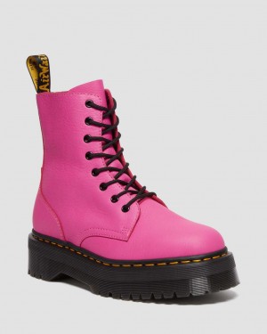 Botas Dr Martens Jadon III Pisa Leather Platforms Mujer Rosas | 57944183