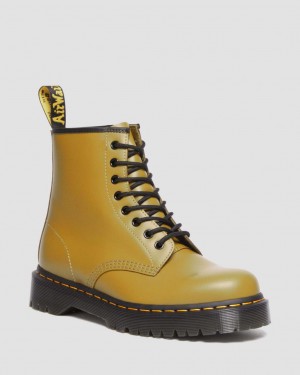 Botas con Cordones Dr Martens 1460 Bex Smooth Leather Hombre Amarillo | 68078916