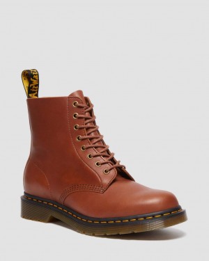 Botas con Cordones Dr Martens 1460 Carrara Leather Mujer Marrones | 74124001