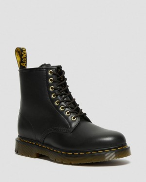 Botas con Cordones Dr Martens 1460 DM's Wintergrip Leather Mujer Negras | 94467690