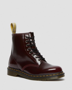 Botas con Cordones Dr Martens Vegan 1460 Mujer Rojas | 60106164
