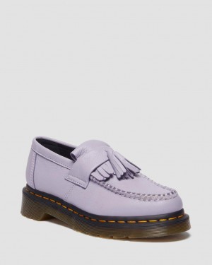 Mocasines Dr Martens Adrian Virginia Leather Tassel Mujer Lavanda | 76414058