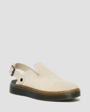 Mulas Dr Martens Carlson Suede Casual Slingback Hombre Marrones | 75935319