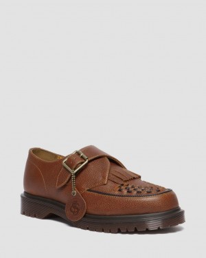 Zapatos Creepers Dr Martens Ramsey Westminster Leather Buckle Hombre Marrones | 56983982