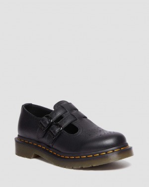 Zapatos Mary Jane Dr Martens 8065 Virginia Leather Mujer Negras | 76872283
