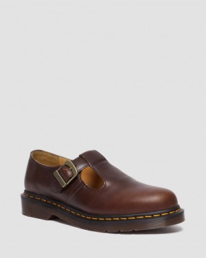 Zapatos Mary Jane Dr Martens T-Bar Regency Leather Hombre Burdeos | 32589068