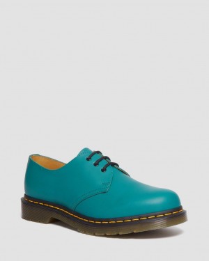 Zapatos Oxford Dr Martens 1461 Smooth Leather Mujer Turquesa | 25215848