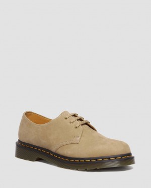 Zapatos Oxford Dr Martens 1461 Tumbled Nubuck Leather Mujer Marrones | 14968169