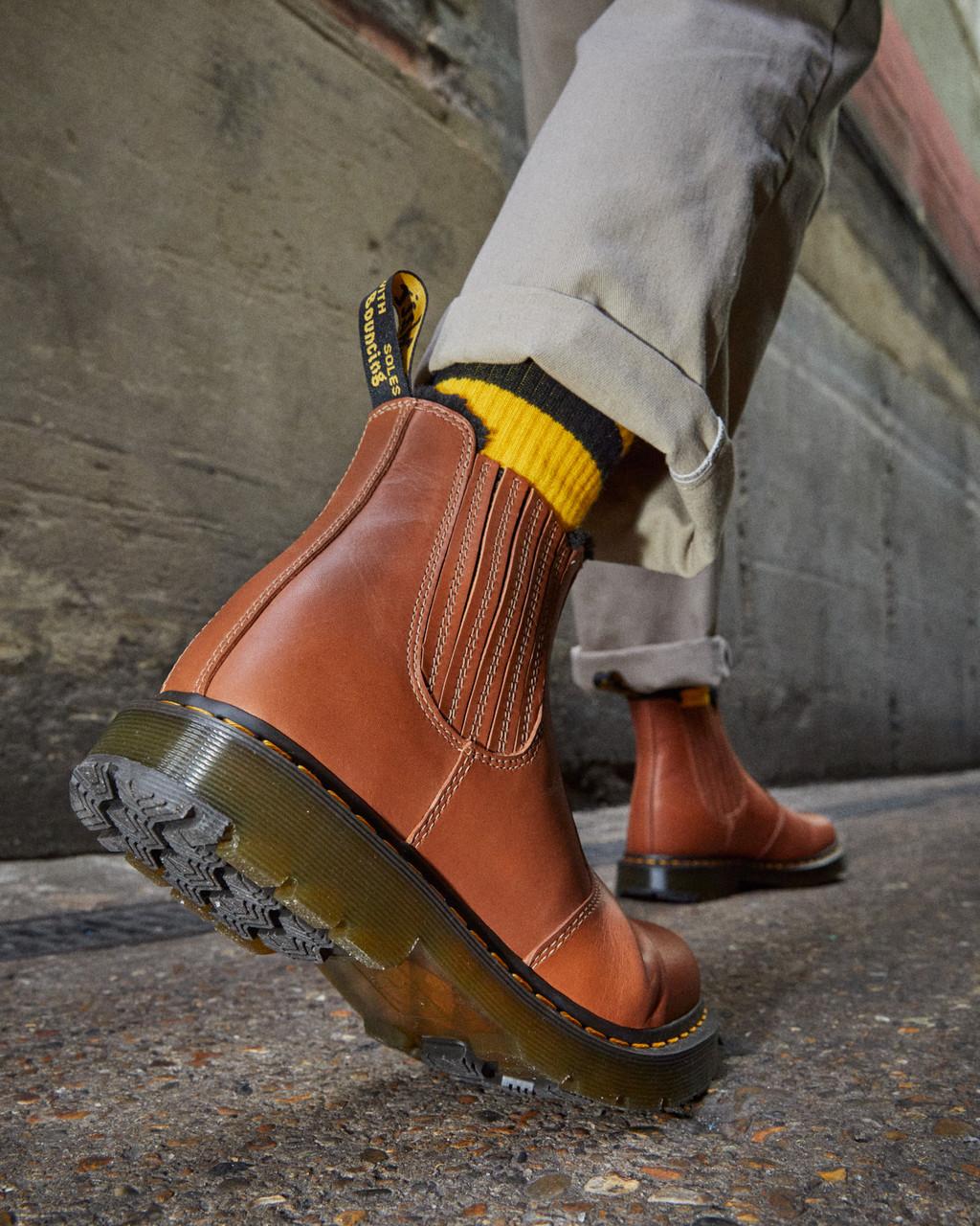 Botas Chelsea Dr Martens 2976 DM's Wintergrip Leather Mujer Marrones | 84014901