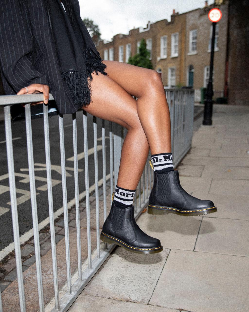 Botas Chelsea Dr Martens 2976 Leather Mujer Negras | 96503287
