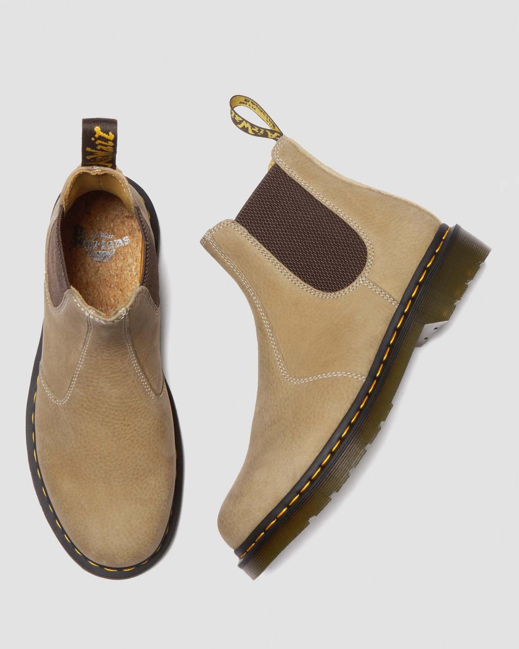 Botas Chelsea Dr Martens 2976 Tumbled Nubuck Leather Hombre Marrones | 68807546