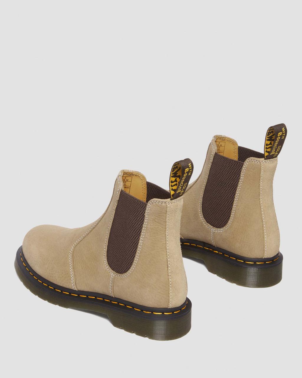 Botas Chelsea Dr Martens 2976 Tumbled Nubuck Leather Mujer Marrones | 49692044