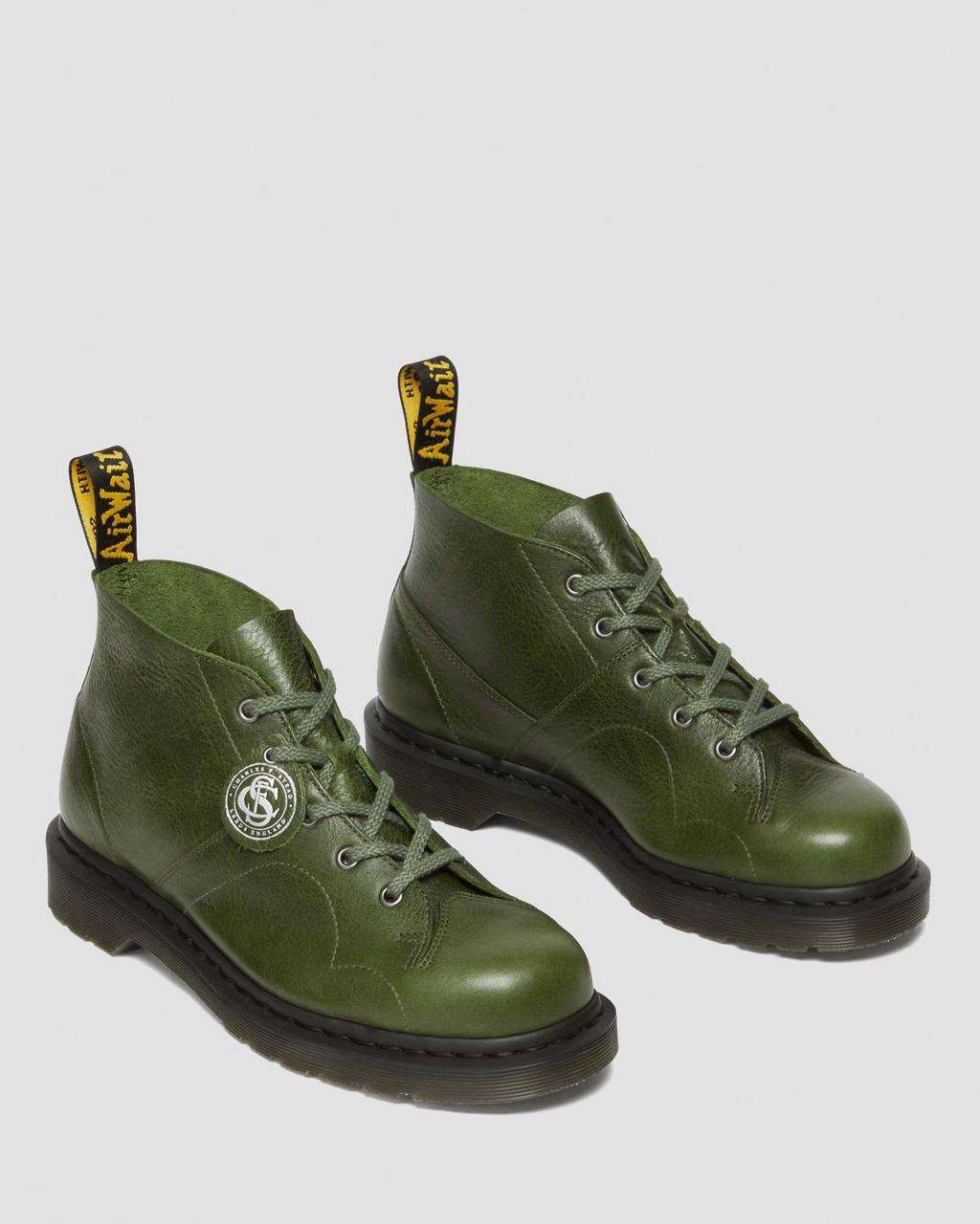 Botas De Mono Dr Martens Church Buckingham Leather Mujer Verde | 67422286