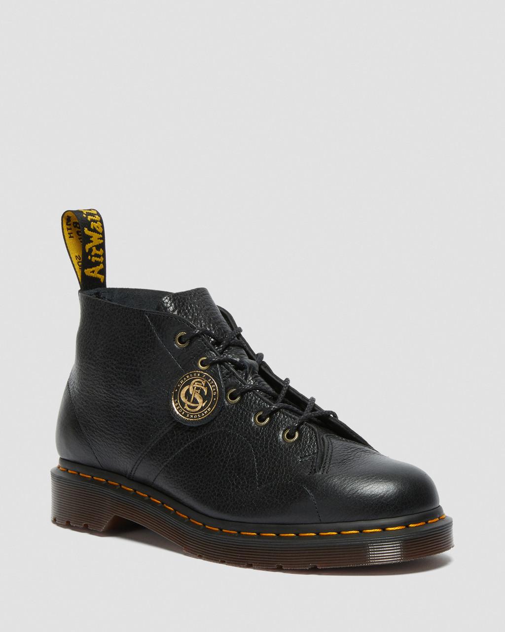 Botas De Mono Dr Martens Church Buckingham Leather Hombre Negras | 12740115