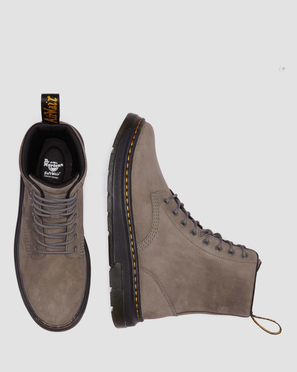 Botas Dr Martens Crewson Nubuck Leather Everyday Hombre Gris | 19855681