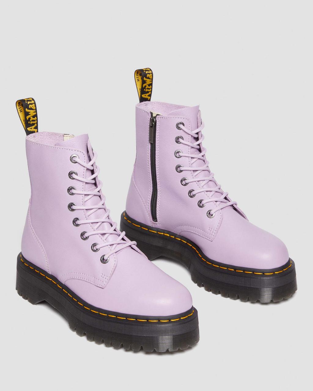 Botas Dr Martens Jadon III Pisa Leather Platforms Mujer Moradas | 45079311