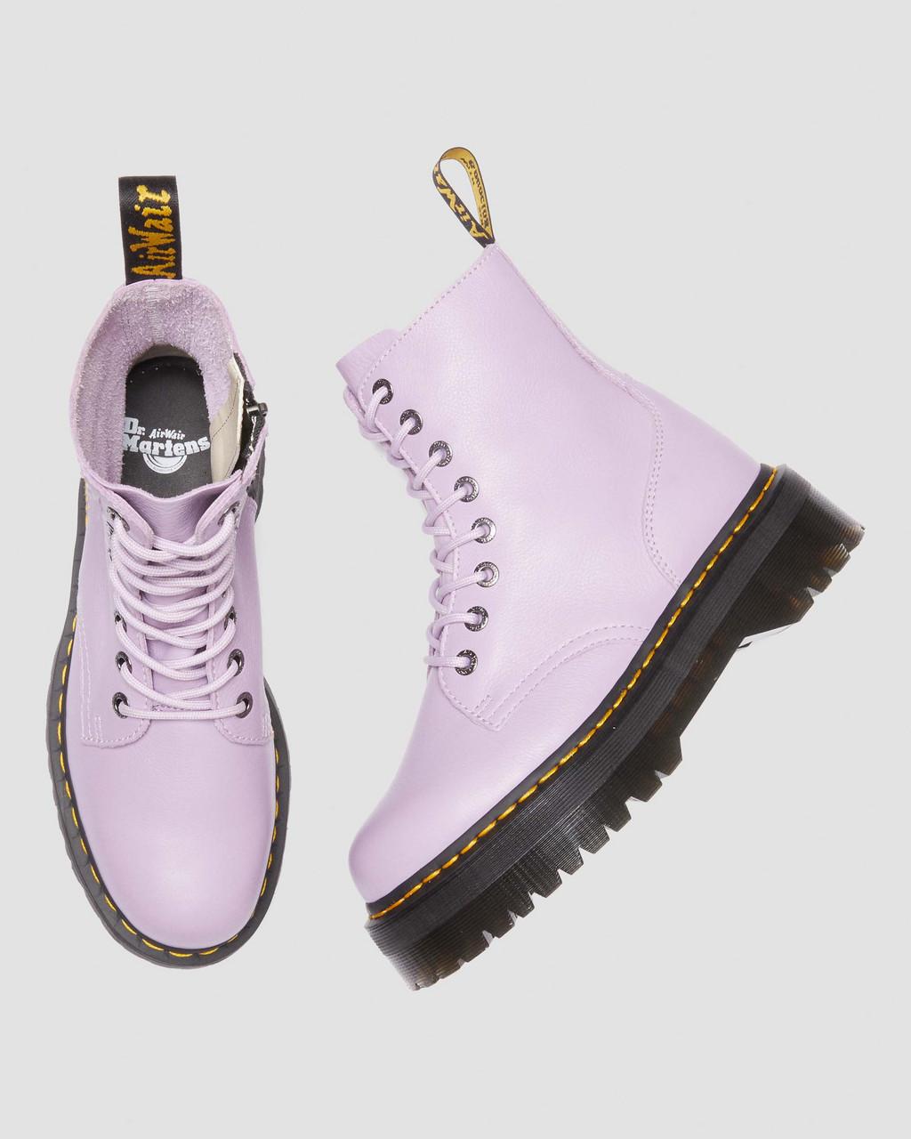 Botas Dr Martens Jadon III Pisa Leather Platforms Mujer Moradas | 45079311