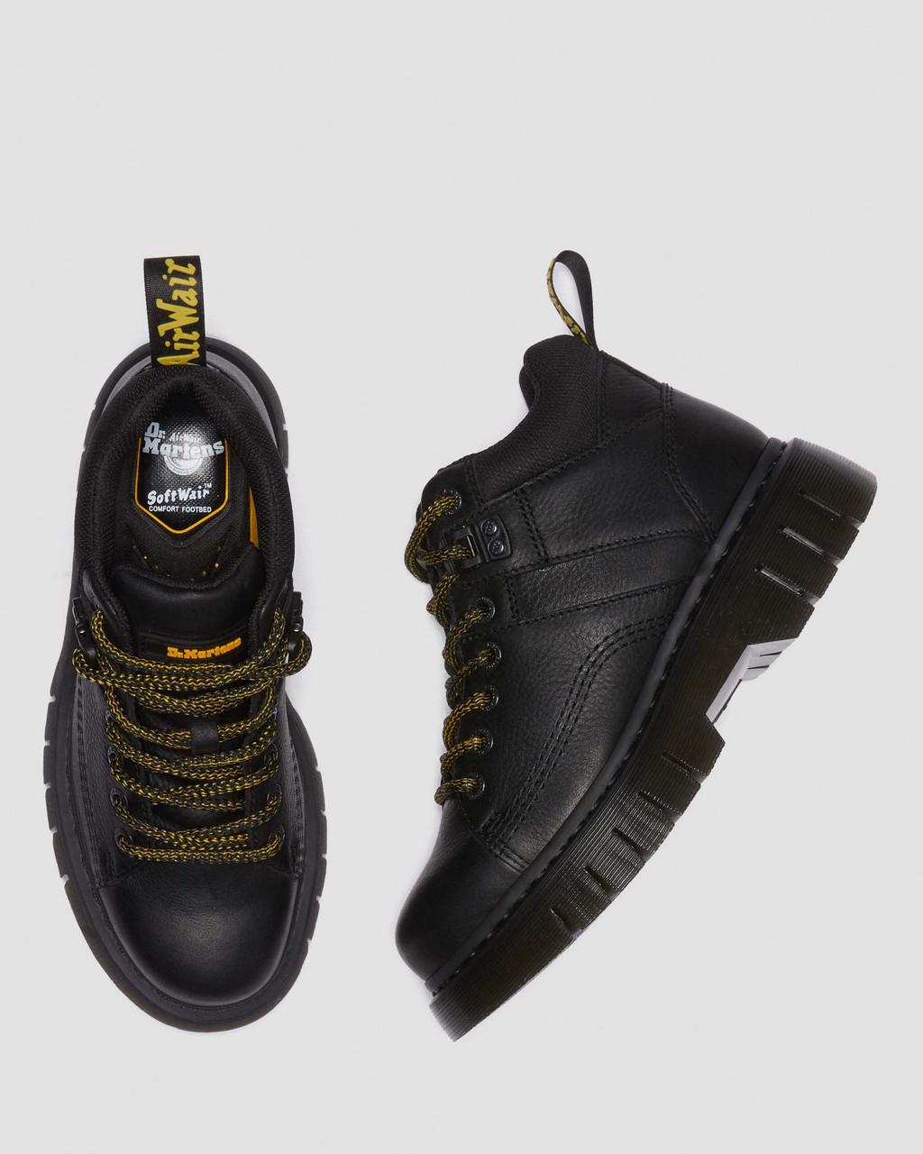 Botas Dr Martens Woodard Grizzly Leather Low Casual Mujer Negras | 83889065