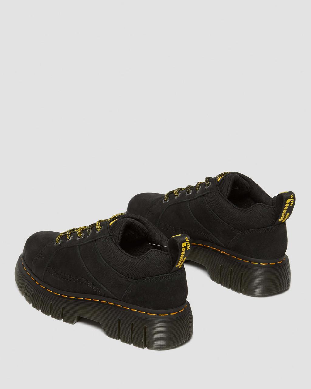 Botas Dr Martens Woodard Tumbled Nubuck Leather Low Casual Mujer Negras | 83741416
