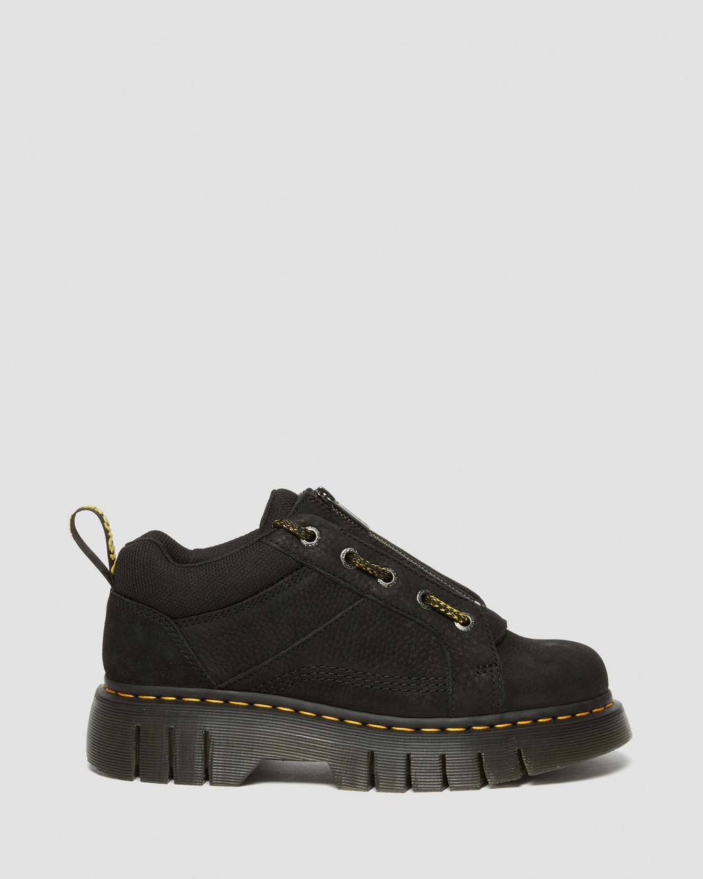 Botas Dr Martens Woodard Tumbled Nubuck Leather Low Casual Mujer Negras | 83741416
