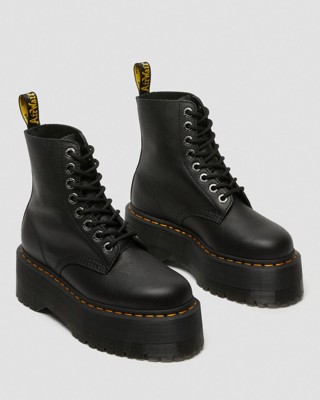Botas Plataforma Dr Martens 1460 Max Leather Mujer Negras | 56513951