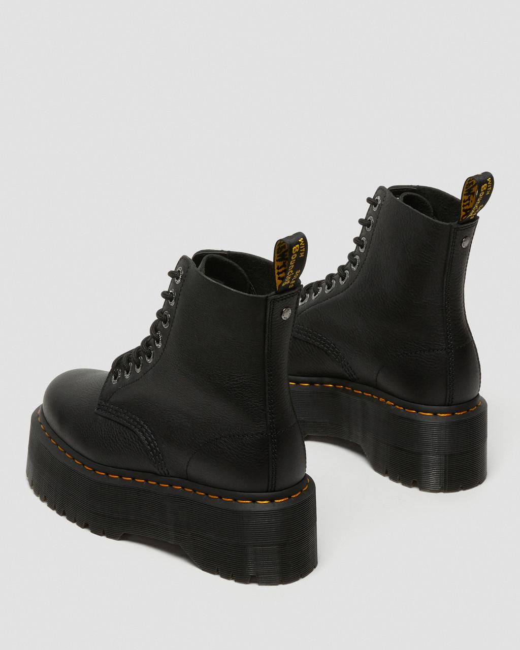 Botas Plataforma Dr Martens 1460 Max Leather Mujer Negras | 56513951