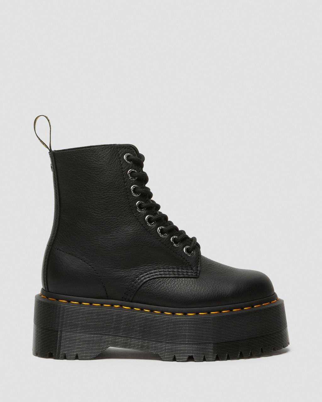 Botas Plataforma Dr Martens 1460 Max Leather Mujer Negras | 56513951