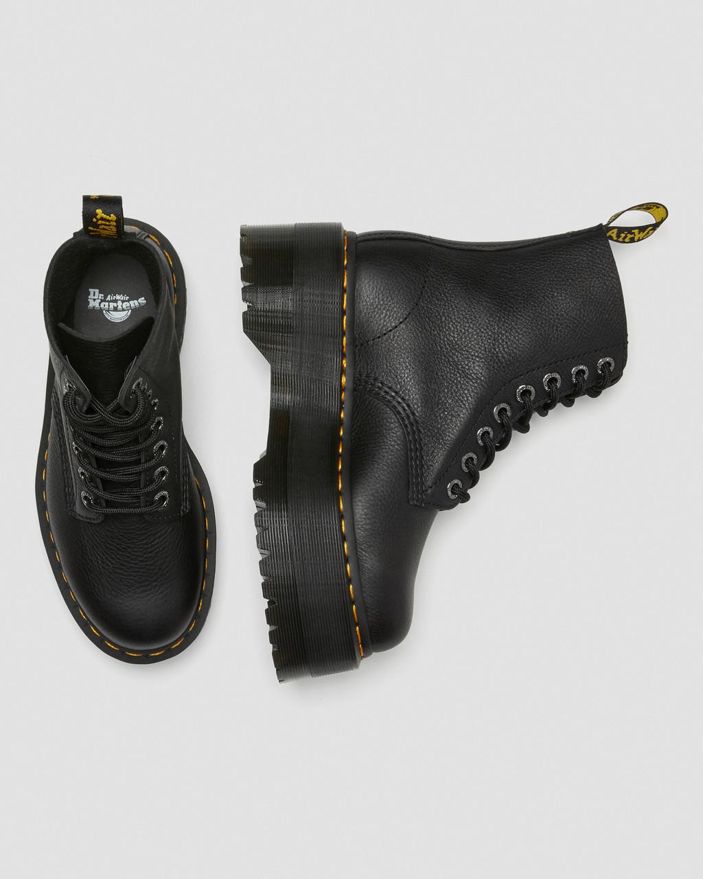 Botas Plataforma Dr Martens 1460 Max Leather Mujer Negras | 56513951