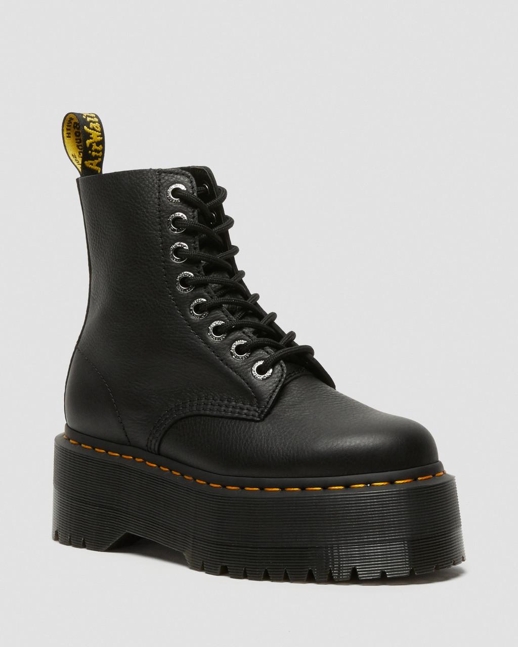 Botas Plataforma Dr Martens 1460 Max Leather Mujer Negras | 56513951