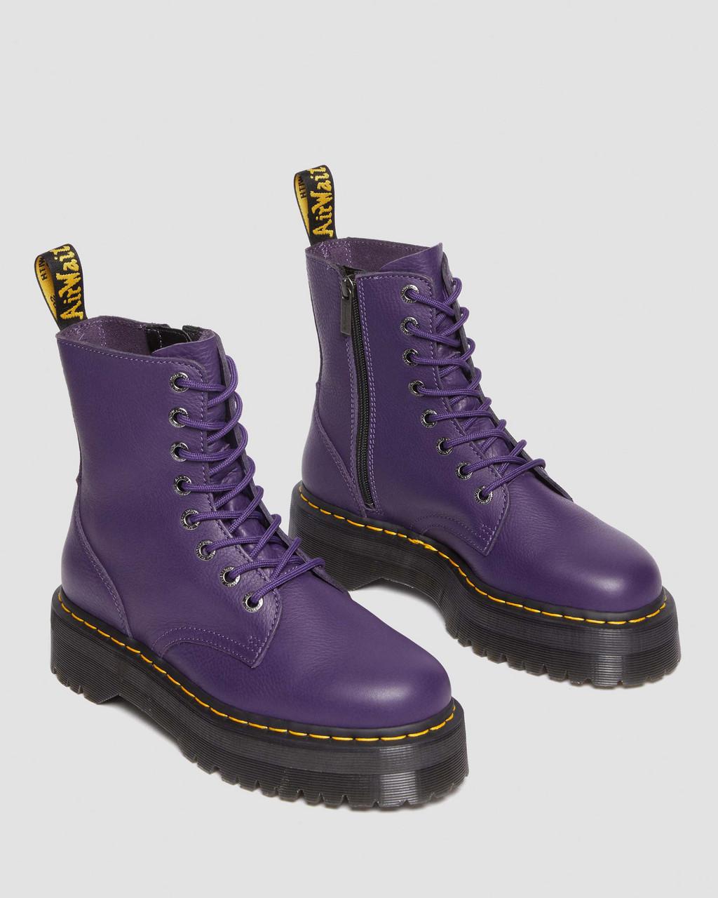Botas Plataforma Dr Martens Jadon III Pisa Leather Hombre Moradas | 81391348