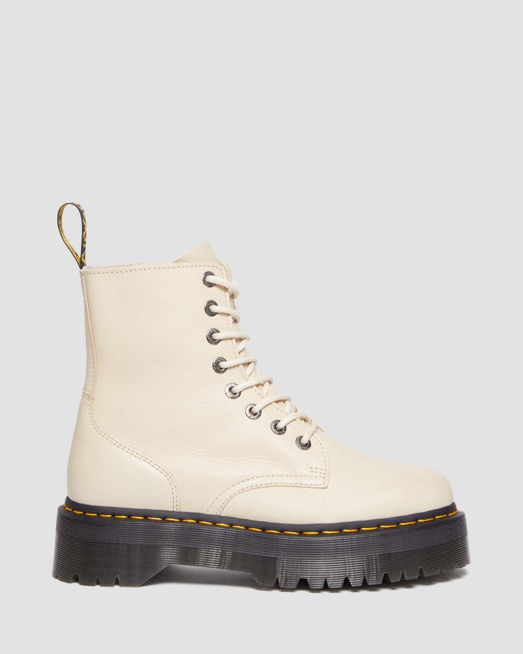Botas Plataforma Dr Martens Jadon III Pisa Leather Hombre Beige | 36275377