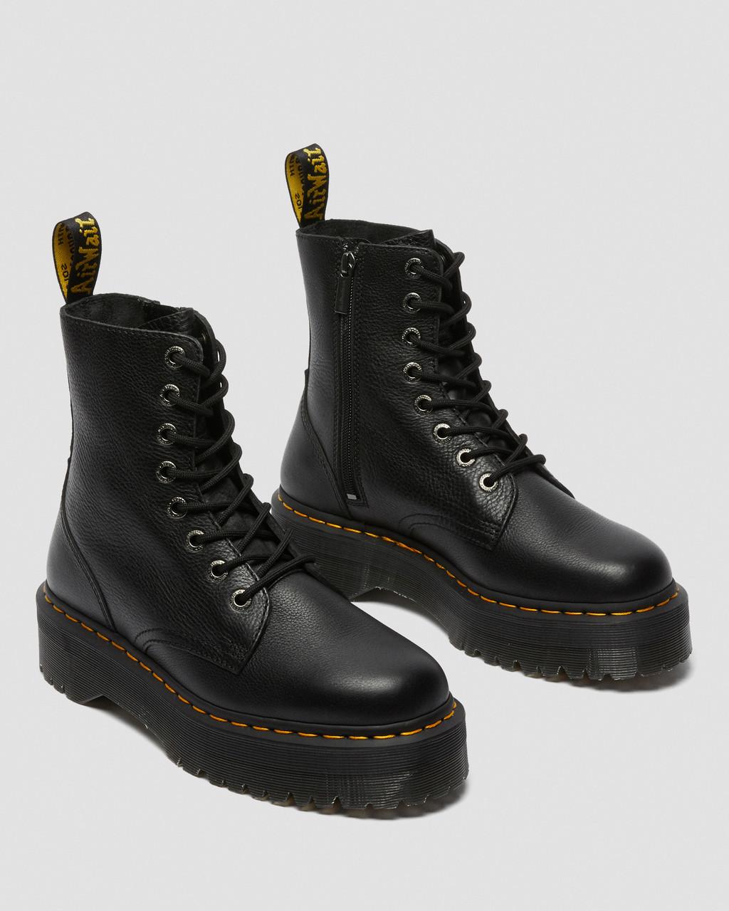 Botas Plataforma Dr Martens Jadon III Pisa Leather Hombre Negras | 50634271