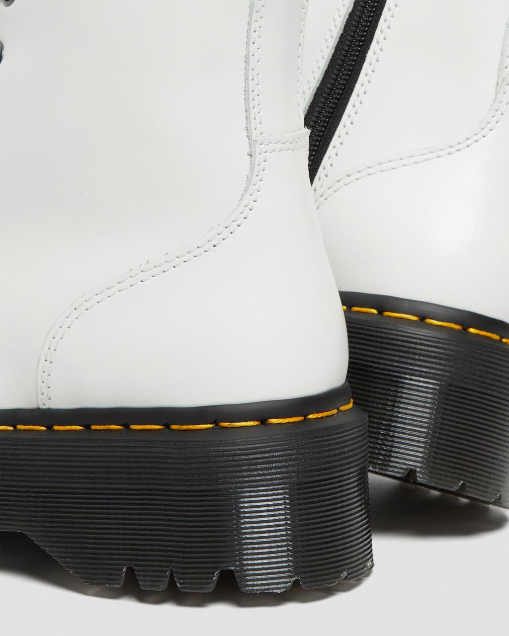 Botas Plataforma Dr Martens Jadon Smooth Leather Hombre Blancas | 13860251