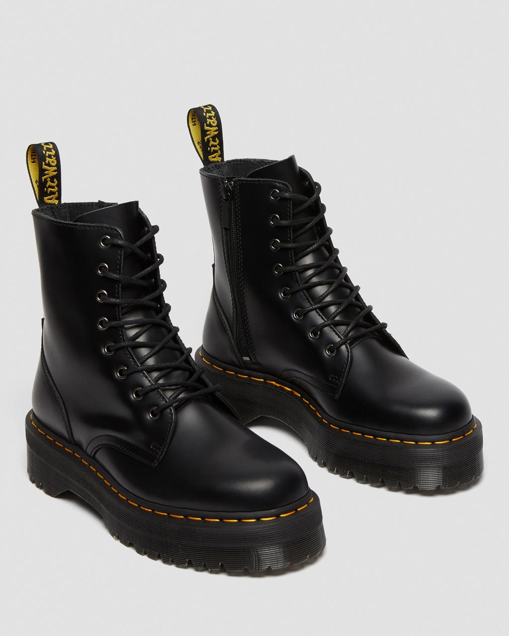 Botas Plataforma Dr Martens Jadon Smooth Leather Hombre Negras | 52952774