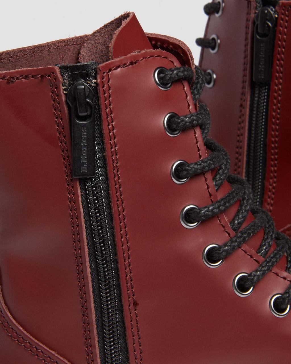 Botas Plataforma Dr Martens Jadon Smooth Leather Hombre Rojas | 17901815