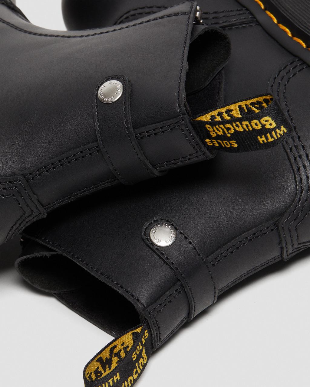 Botas Plataforma Dr Martens Jetta Zipped Sendal Leather Mujer Negras | 17014850