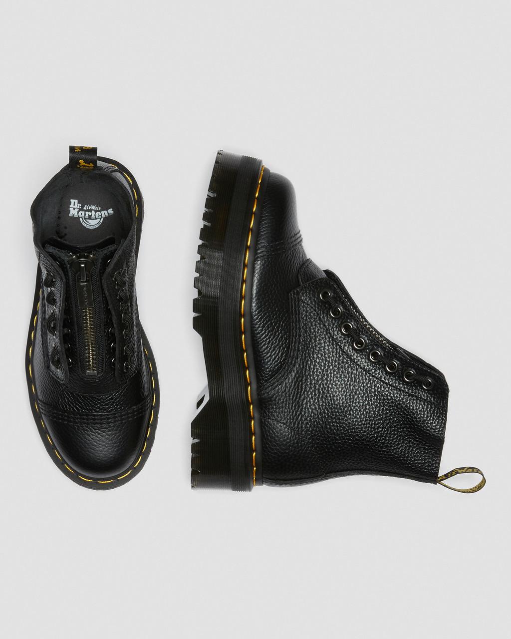 Botas Plataforma Dr Martens Sinclair Milled Nappa Leather Mujer Negras | 11587132