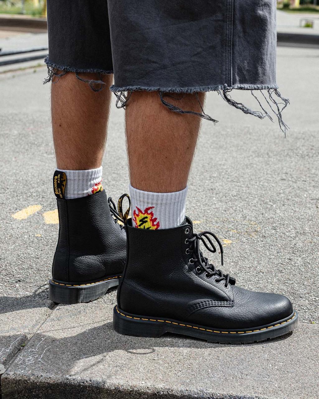 Botas con Cordones Dr Martens 1460 Ambassador Leather Mujer Negras | 38240997