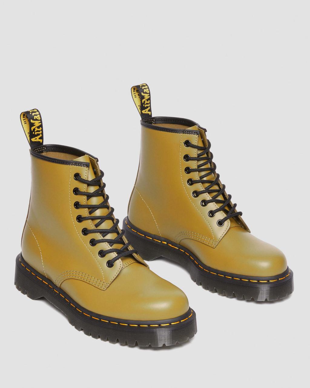 Botas con Cordones Dr Martens 1460 Bex Smooth Leather Hombre Amarillo | 68078916