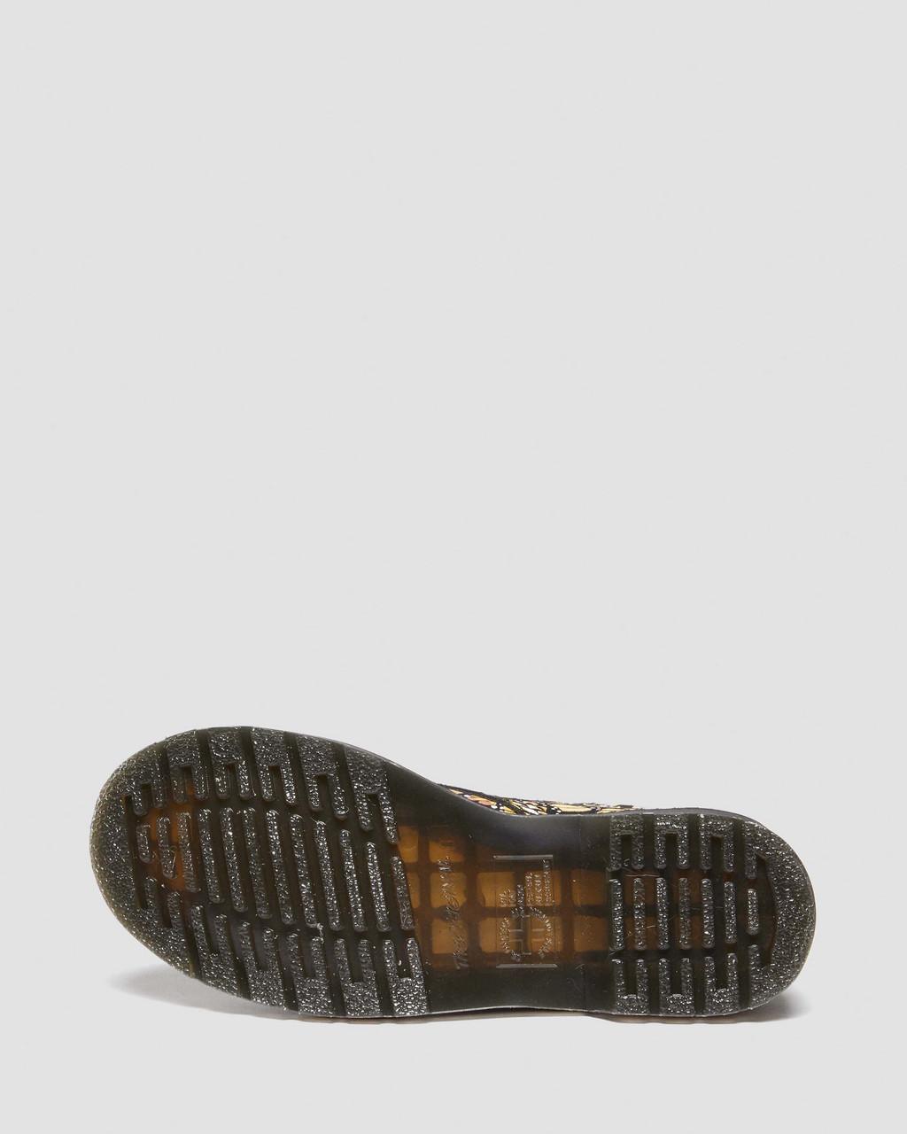 Botas con Cordones Dr Martens 1460 Butterfly Print Suede Mujer Amarillo | 87191849