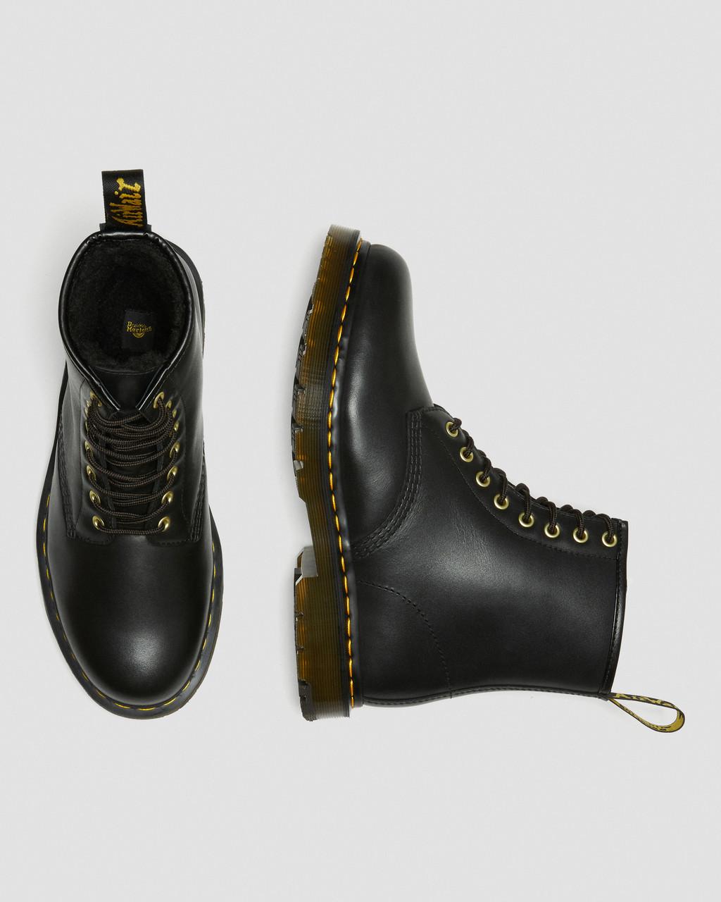 Botas con Cordones Dr Martens 1460 DM's Wintergrip Leather Hombre Negras | 74848323