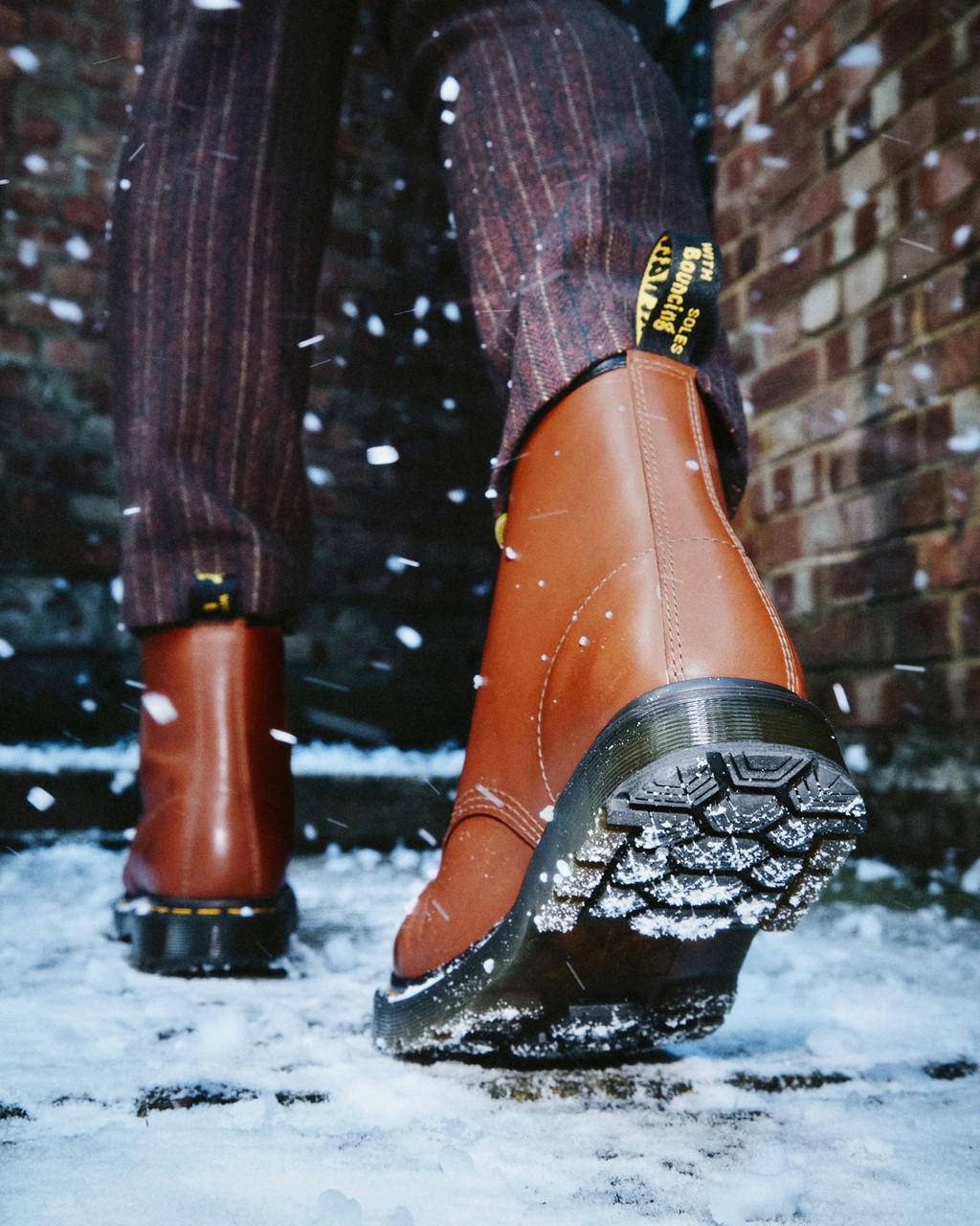 Botas con Cordones Dr Martens 1460 DM's Wintergrip Leather Hombre Marrones | 25154772