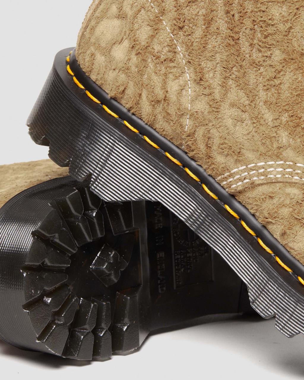 Botas con Cordones Dr Martens 1460 Made in England Emboss Suede Mujer Marrones | 53086427