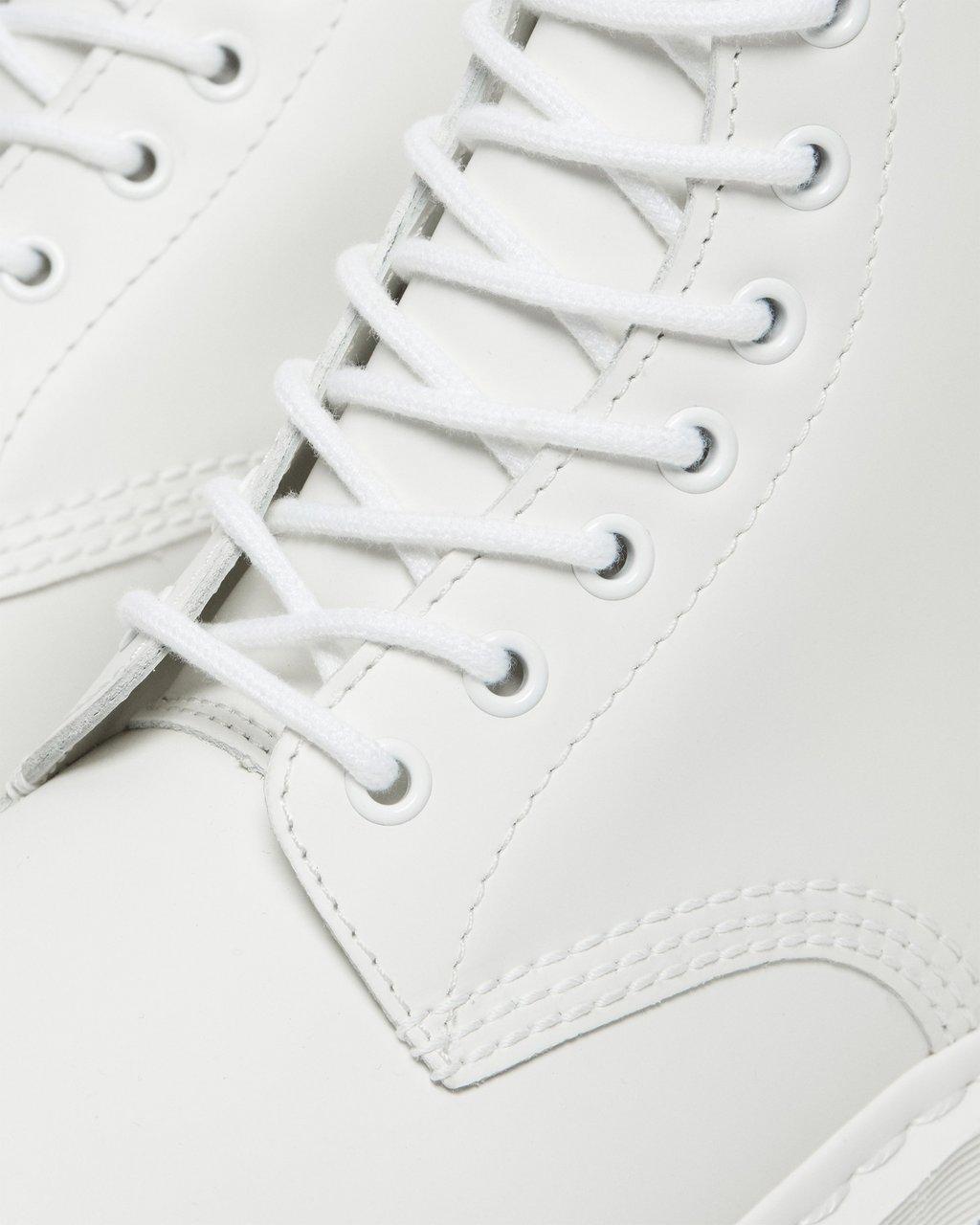 Botas con Cordones Dr Martens 1460 Mono Smooth Leather Hombre Blancas | 42861338