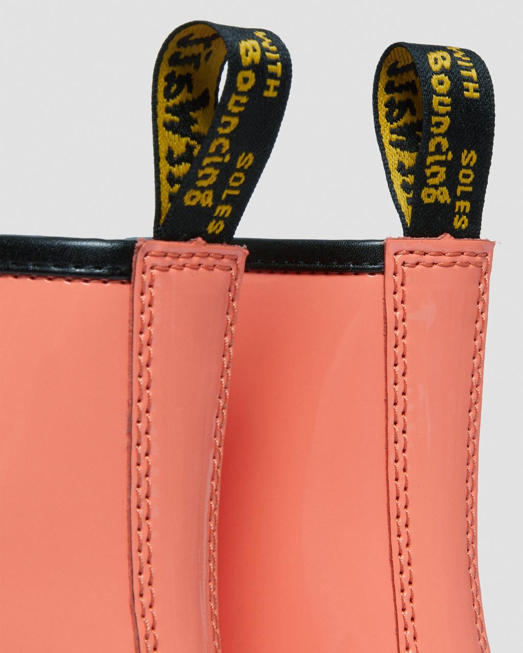 Botas con Cordones Dr Martens 1460 Patent Leather Mujer Rojas | 50348238