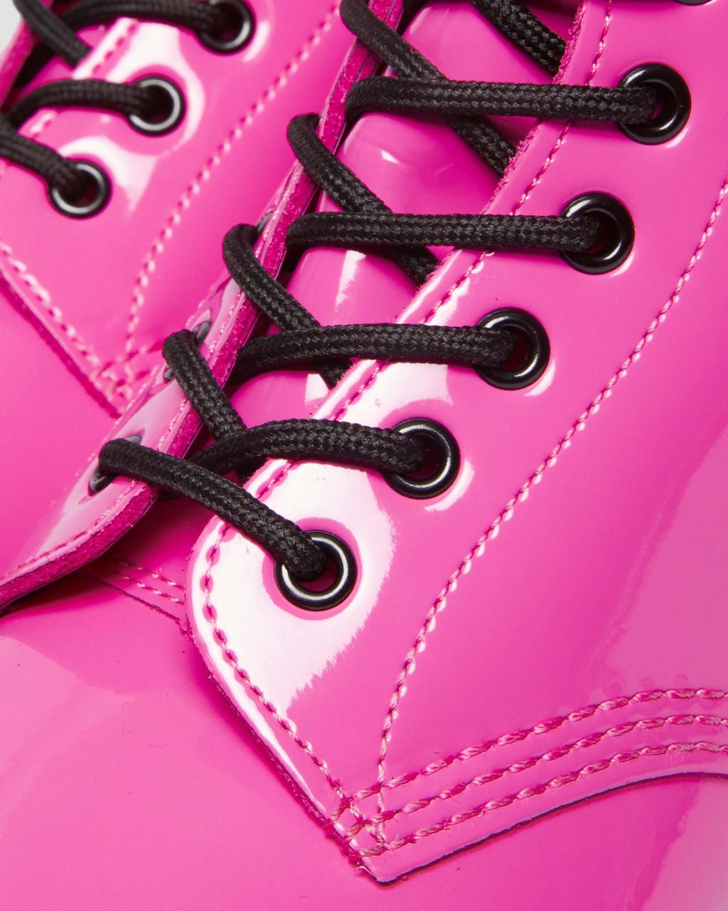 Botas con Cordones Dr Martens 1460 Patent Leather Hombre Rosas | 27507368
